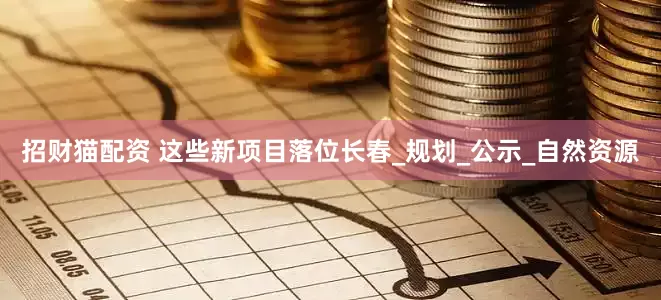 招财猫配资 这些新项目落位长春_规划_公示_自然资源